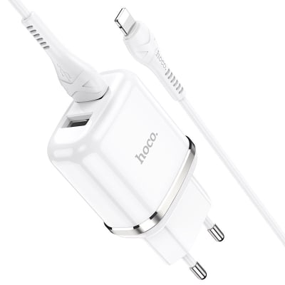Hoco Cargador Lightning 2.4A / 2 Puertos USB1