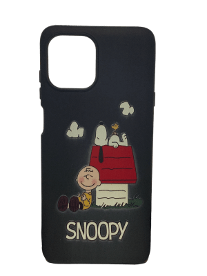 Carcasa Snoopy Negro Moto 20 Edge Lite1