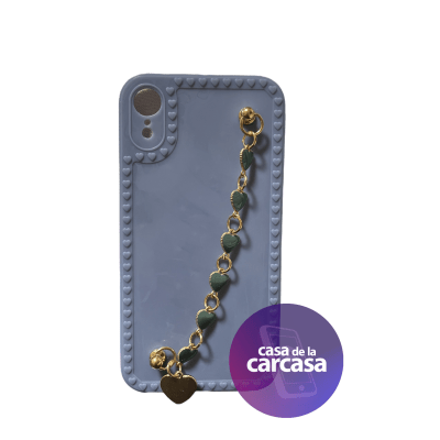 Carcasa Strap Morado Corazon iPhone XR1