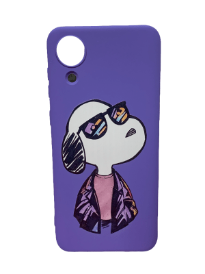 Carcasa Snoopy Gafas Morado A03 Core1