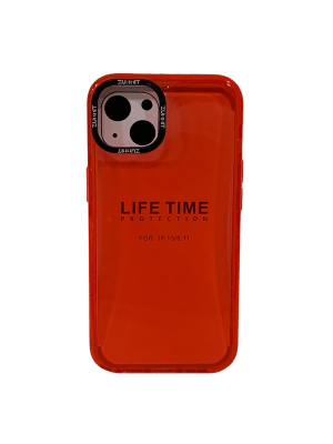 Carcasa iPhone 13 fluor rojo1