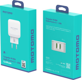 Cargador Completo Tipo C Motomo 12W 2.1A2