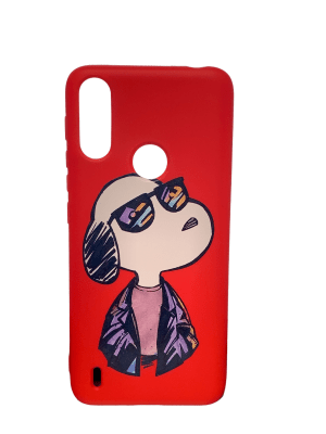 Carcasa Snoopy Gafas Roja Moto E7i Power