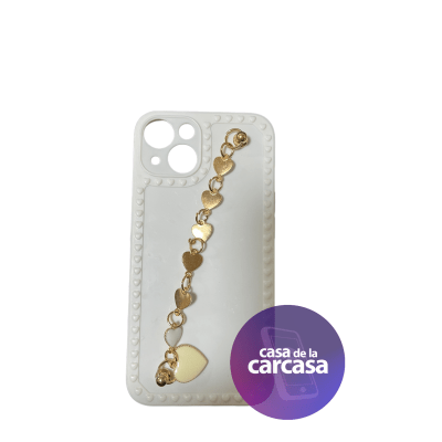 Carcasa Strap Blanco Corazon iPhone 131