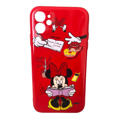 Carcasa iPhone 12 Disney Minnie Rojo1