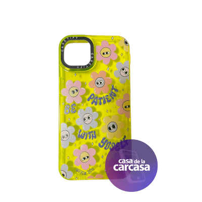 CARCASA CASETIFY IP 13 VERDE FLORES1