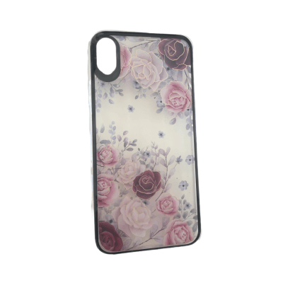 Carcasa iPhone XR Transparente Diseño Flor21