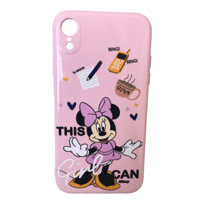 Carcasa iPhone XR Disney Minnie Rosa1