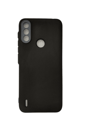 Carcasa Silicona Negra Motorola E7i Power1