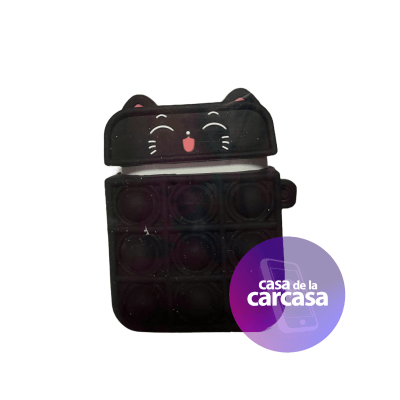 Audífono Bluetooth TWS+ Case Negro Gato T-3343
