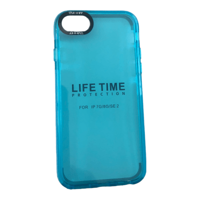 Carcasa iPhone 7/8/SE 2020 Transparente Color Celeste1