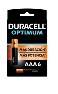 Pack 6 Pilas Duracell Optimum AAA
