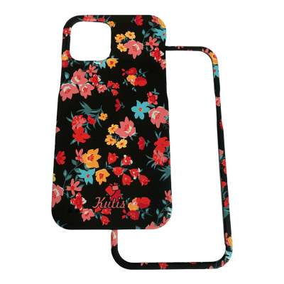 Carcasa Kutis 360° iPhone 12/12Pro Diseño Rosa Negro1