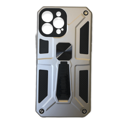 Carcasa iPhone 13 Pro Armor Soporte Gris