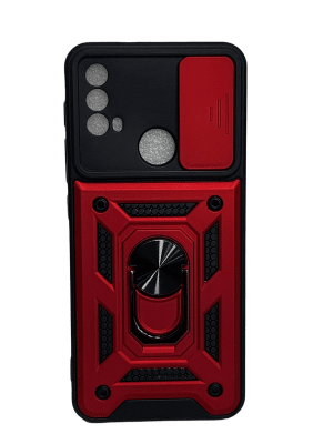Carcasa Moto E30/E40 Robotica rojo1