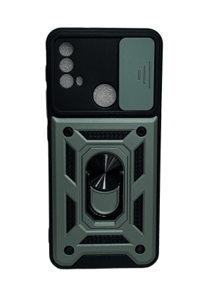 Carcasa Moto E30/E40 Robotica verde1