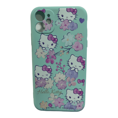 Carcasa iPhone 11 Hello Kitty Turquesa1