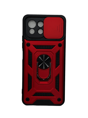 carcasa Edge 20 lite anillo iman roja