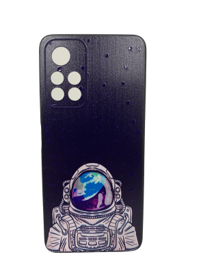 Carcasa Relieve Xiaomi POCO M4 Pro Diseño Astronauta1