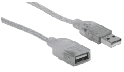 Cable de Extensión USB 2.0 de Alta Velocidad Manhattan 3 mts1