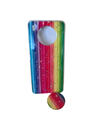 CARCASA NOVA 8I ARCO IRIS POP SOCKET ROJO1