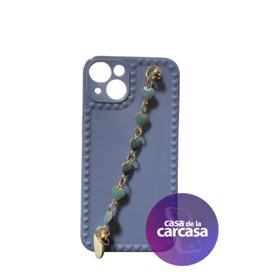 Carcasa Strap Morado Corazon iPhone 131