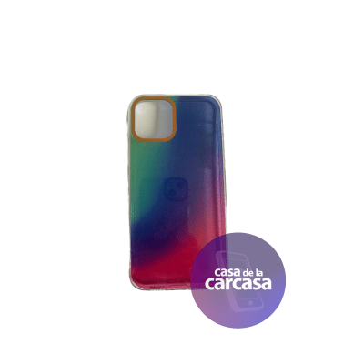 Carcasa Tornasol Brillo Azul iPhone 12/12 Pro1