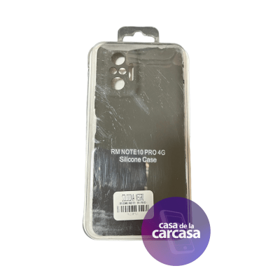 Carcasa Silicona Negro Note 10 Pro