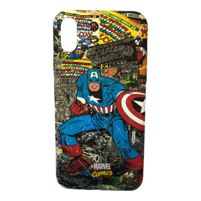 Carcasa Marvel iPhone X/XS Capitán América Retro1
