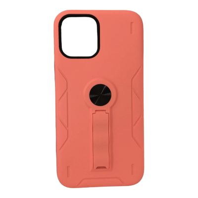 Carcasa iPhone 12/12 Pro Robótica con Soporte Rosado