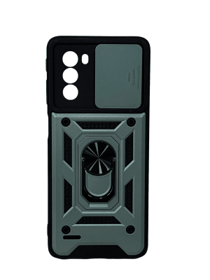 Carcasa Moto G51 anillo iman verde