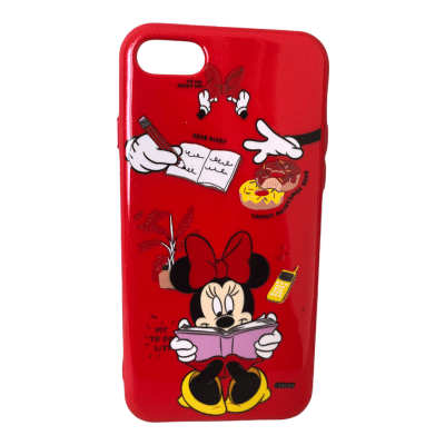 Carcasa iPhone7/8/SE 2020 Disney Minnie Rojo1