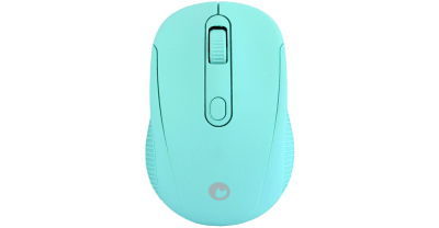 Mouse Óptico Inalámbrico Fiddler Fd-223 Verde turquesa con Pilas1