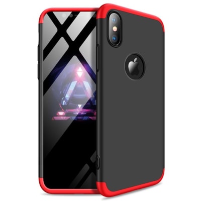 Carcasa GKK 360° iPhone XR Rojo/Negro1