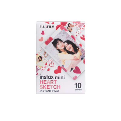 Instant Film Heart Sketch 10 Fotos