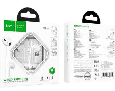 HOCO AUDIFONO LIGHTNING M1 MAX BLANCO4