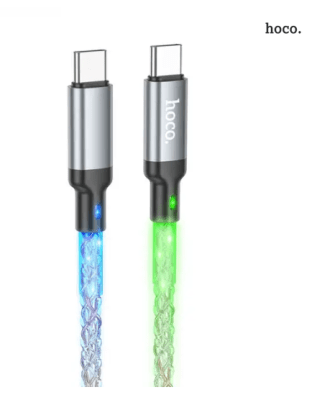 Cable Hoco U112 Tipo C-C 3A 60W Led1