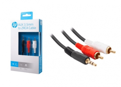 Cable HP Aux 3.5 a 2RCA 1