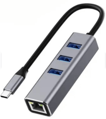 BIRLINK HUB TIPO C RJ45 3 USB1