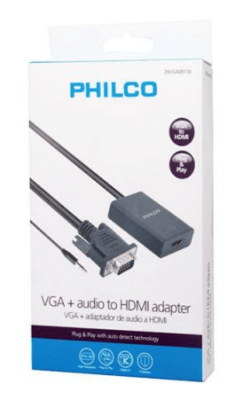 Philco conversor VGA + Audio a HDMI2