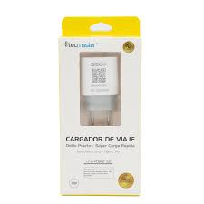 Tecmaster Cargador Rápido USB / Tipo C 3.0 20W