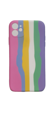 Carcasa iPhone 11 Silicona Colores y Lineas 31