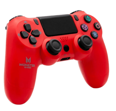 Joystick Inalambrico Monster Games PS4 Rojo1