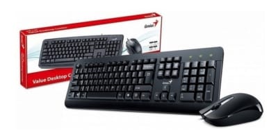  Teclado y Mouse Combo GENIUS KM-160 CON CABLE USB3