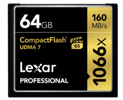 Memoria Compact Flash Pro Lexar 64 Gb 1066x1