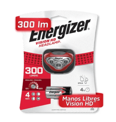 Linterna de Cabeza Energizer 300 Lumens 4 Modos1