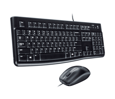  Teclado Mouse Alambrico LOGITECH MK120 USB1