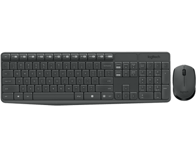 Logitech Teclado+Mouse Inalambrico MK235 Receptor USB1