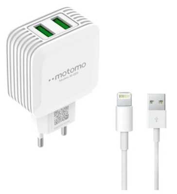 Cargador Completo iPhone Motomo 12W 2.1A1