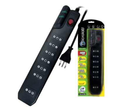 Microlab Protector Eléctrico Negro 5 Mts1